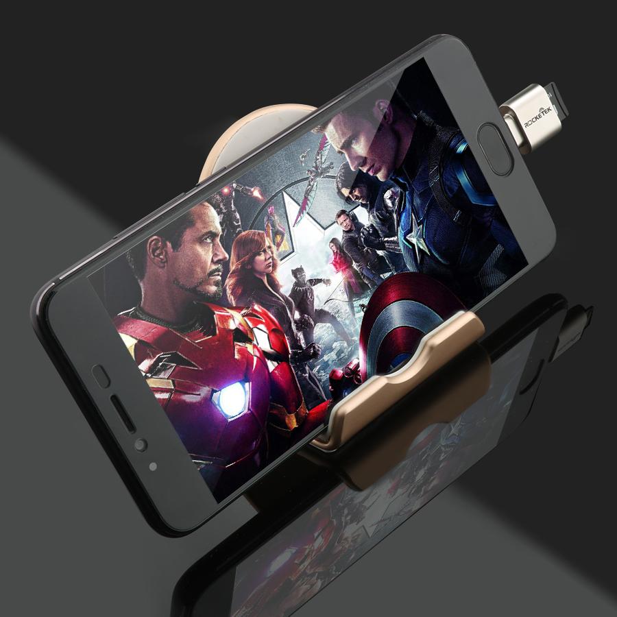 Rocketek typec high quality Aluminum super mini OTG USB 2.0 Type-C card reader Adapter type c TF/Micro SD for mac air/book imac