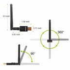 EDUP 5ghz USB Wireless Wifi Adapter 600mbps 802.11ac  ethernet adapter Network Card  receiver Windows Mac for PC EP-1607