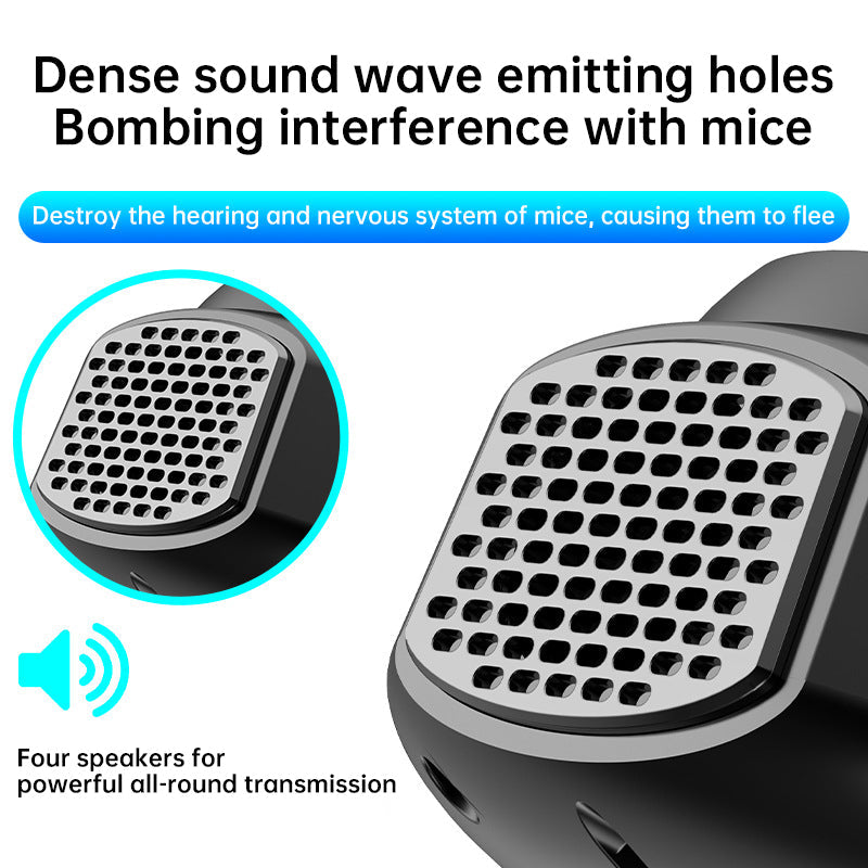 4-in-1 ultrasonic rodent repellent, 360° electronic rat repellent, repels indoor flies, cockroaches & mosquitoes. eprolo