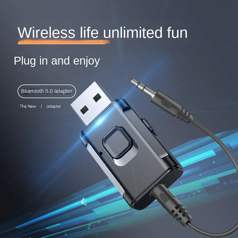 Car mounted Bluetooth receiver, audio dedicated wireless TV amplifier, Bluetooth transmitter, audio computer 2-in-1 eprolo