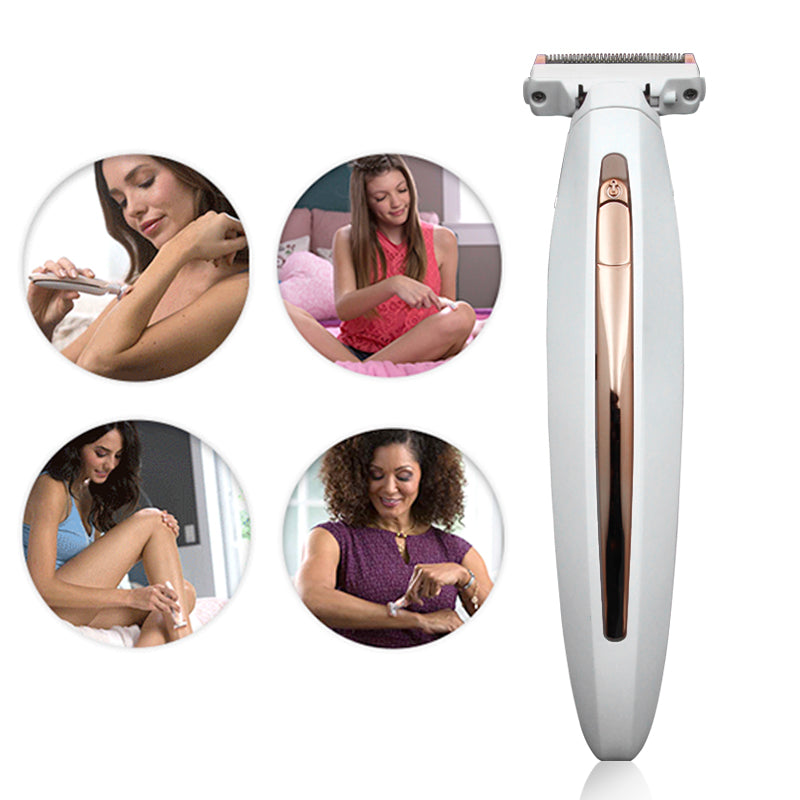 Electric Lady Shaver Razor Flawless Body Hair Shaver Painless Bikini Trimmer USB Rechargeable Fast Hair Shaving Machine eprolo