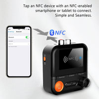 Bluetooth 5.2 Receiver Audio NFC Wireless Adapter Vintage Amplifier Audio TF Card MP3 Player eprolo