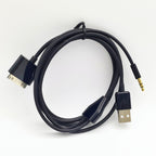 Suitable for iPhone 4S, iPod, AUX car audio cable, phone USB charging data cable, 1.5 meters eprolo