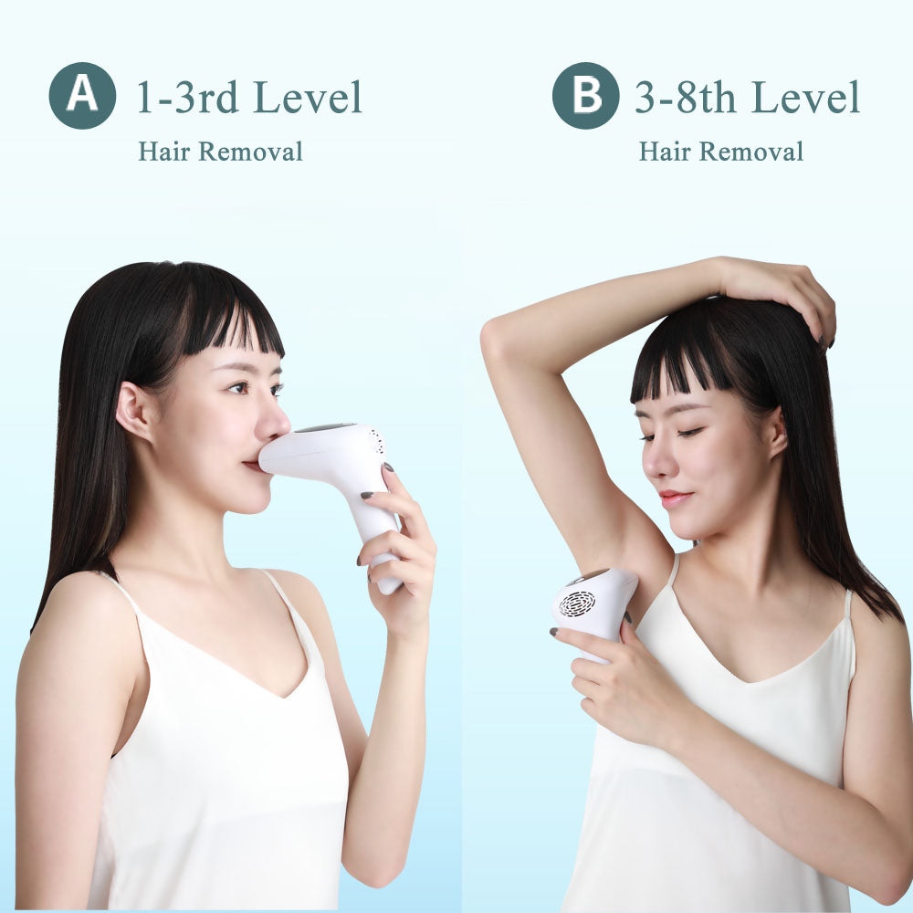 Laser Hair Removal Instrument Lip Axillary Private Pubic Hair Shaver Photon Permanent Household Ice Point Hair Removal Device eprolo