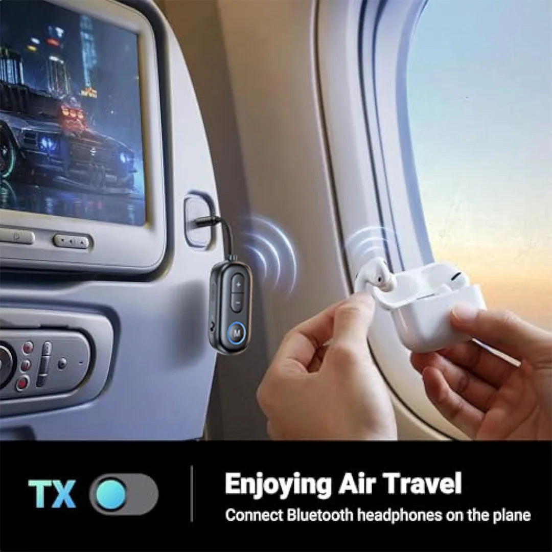 Bluetooth 5.4 receiver transmitter, car mounted AUX 2-in-1 aircraft fitness TV dedicated wireless transmitter eprolo