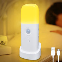Intelligent infrared human body sensor light, LED sensor light, night light, dimming, USB charging, bedroom bedside lamp eprolo