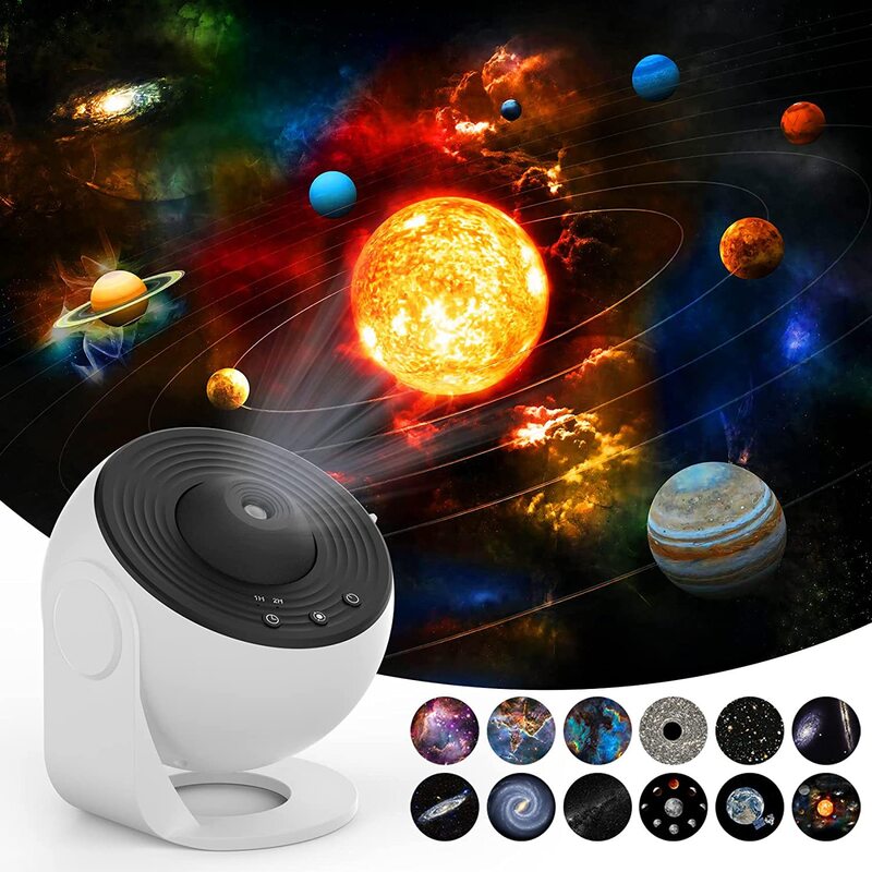 HD Focusing Projection Light Starry Sky Galaxy Projection Light HD Full Sky Star Creative Gift Bedroom Atmosphere Light eprolo