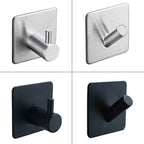 SUS304 Black Robe Hook Wall Hook Towel Hook for Bathroom Stainless Steel Coat Hook Rustproof Hook Hanger for Kitchen Hardware eprolo