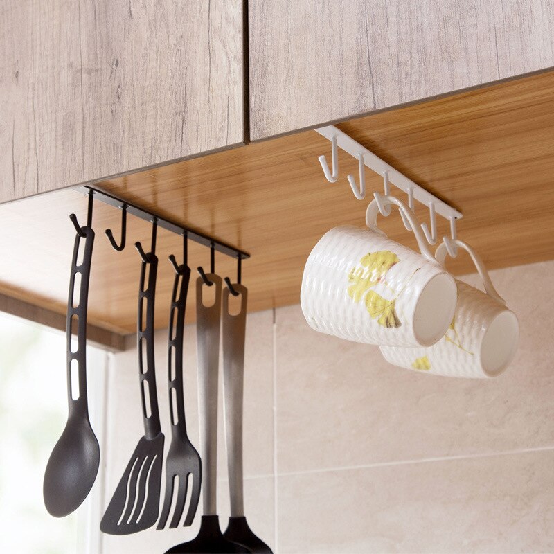 Bearing stronger Free of punch Storage Shelf  Hanging Cap Paper Shelves Kitchen Iron Multifunction Hanger - 1 Piece eprolo