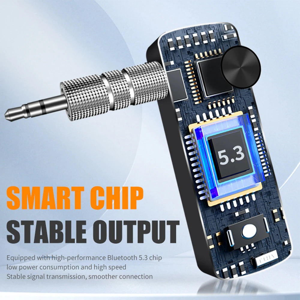 T66 AUX Bluetooth 5.0 Adapter Car Bluetooth Receiver Transmitter 2-in-1 Wireless Audio eprolo