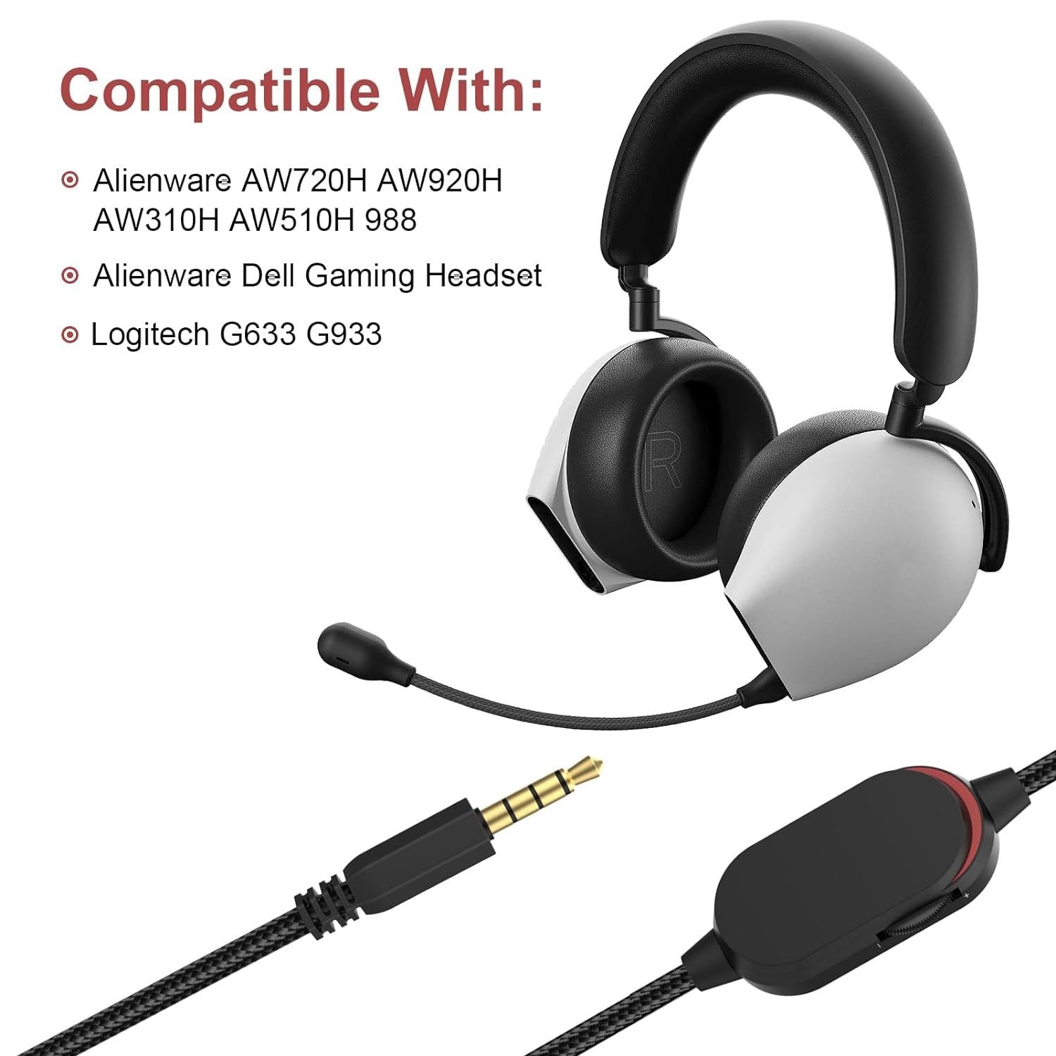 Suitable for Alien AW310H AW510H 920 headphone cable 3.5mm audio cable eprolo