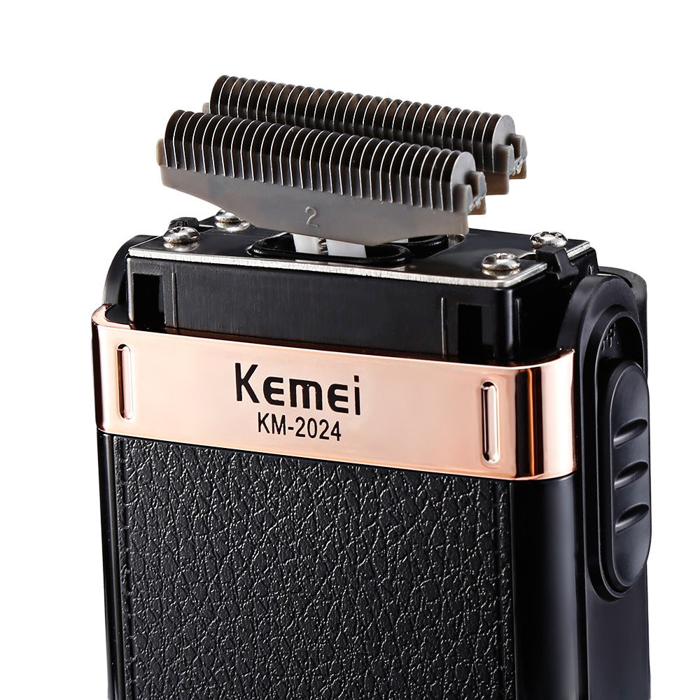 KM -2024 New USB Charging Reciprocating Double Mesh Razor Gold and Silver Knife Mesh Full Body Water Wash eprolo