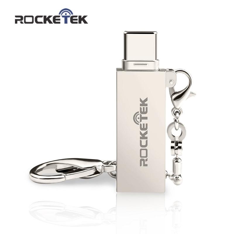 Rocketek typec high quality Aluminum super OTG USB 2.0 Type-C card reader Adapter type c TF/Micro SD for mac air/book imac