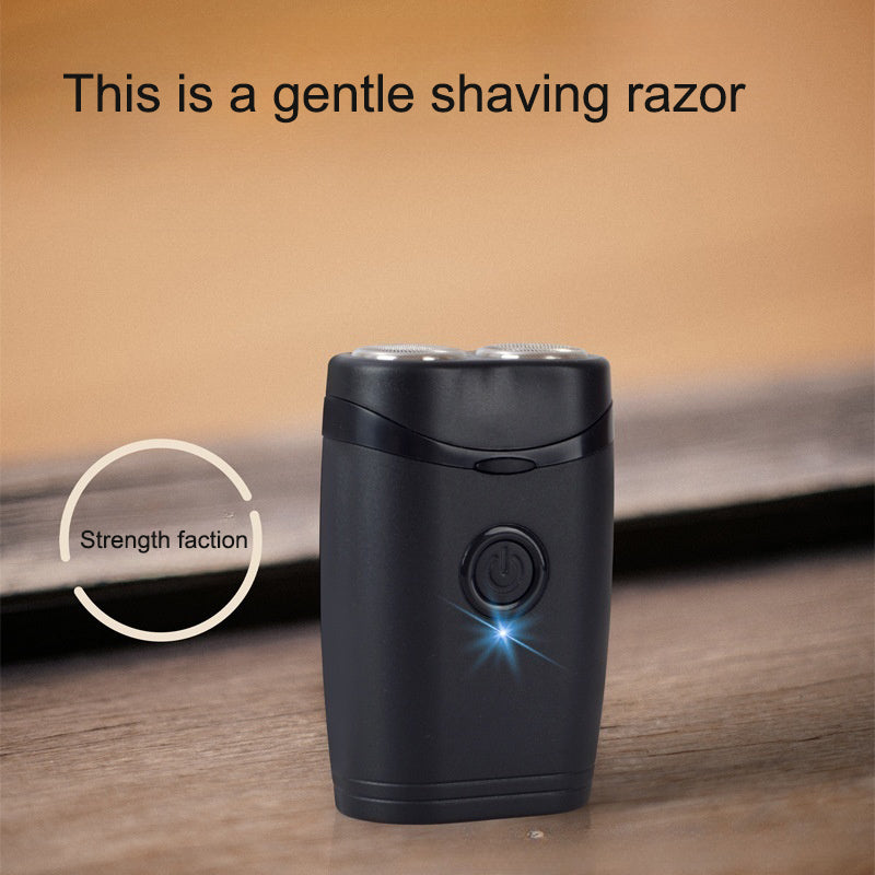 Portable men's dual head electric shaver shaver shaving device