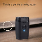 Portable men's dual head electric shaver shaver shaving device