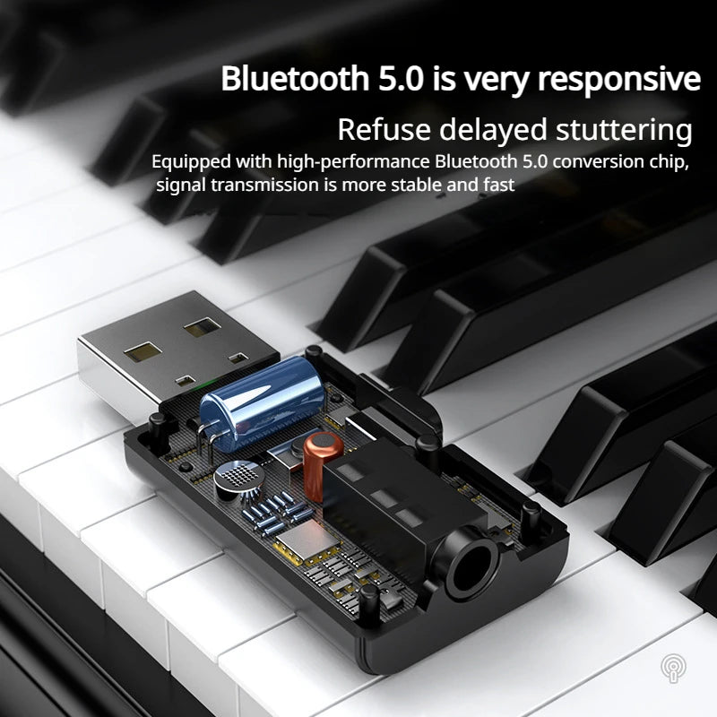 Car mounted Bluetooth receiver, audio dedicated wireless TV amplifier, Bluetooth transmitter, audio computer 2-in-1 eprolo