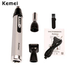 Kemei Fast shaving Men Electric Nose Ear Hair Trimmer Painless Women trimming sideburns eyebrows Beard hair clipper cut Shaver46 eprolo