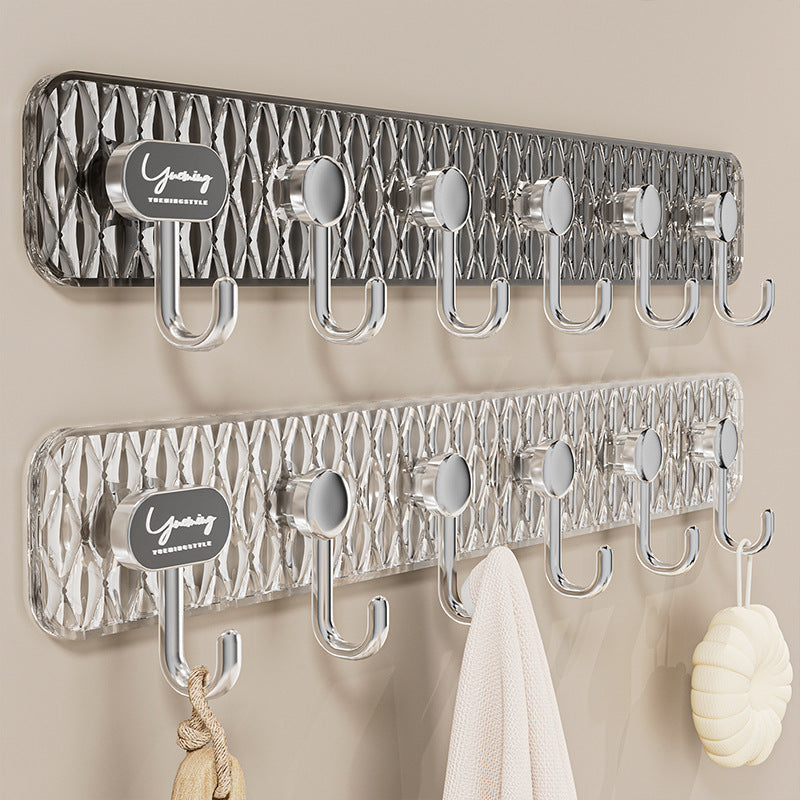 Coupled hook no marks on the hook behind the entrance door strong adhesive hook clothes towel rack dormitory bathroom hook eprolo