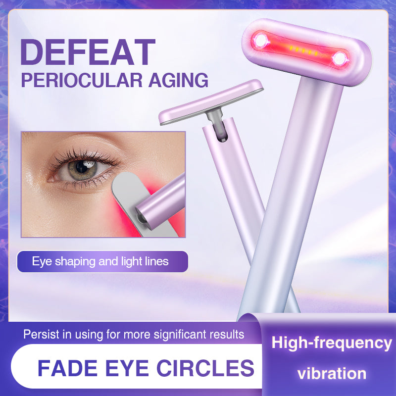 Portable Rechargeable Electric Eye Massager with Microcurrent, Safely Lifting Eye Bags