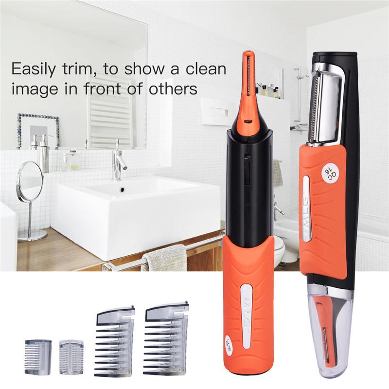 Micro Trimer Hair Cutter Clipper For Men Ear Sideburns Eyebrow with 4 Combs Cleaner Machine Styling Kit eprolo
