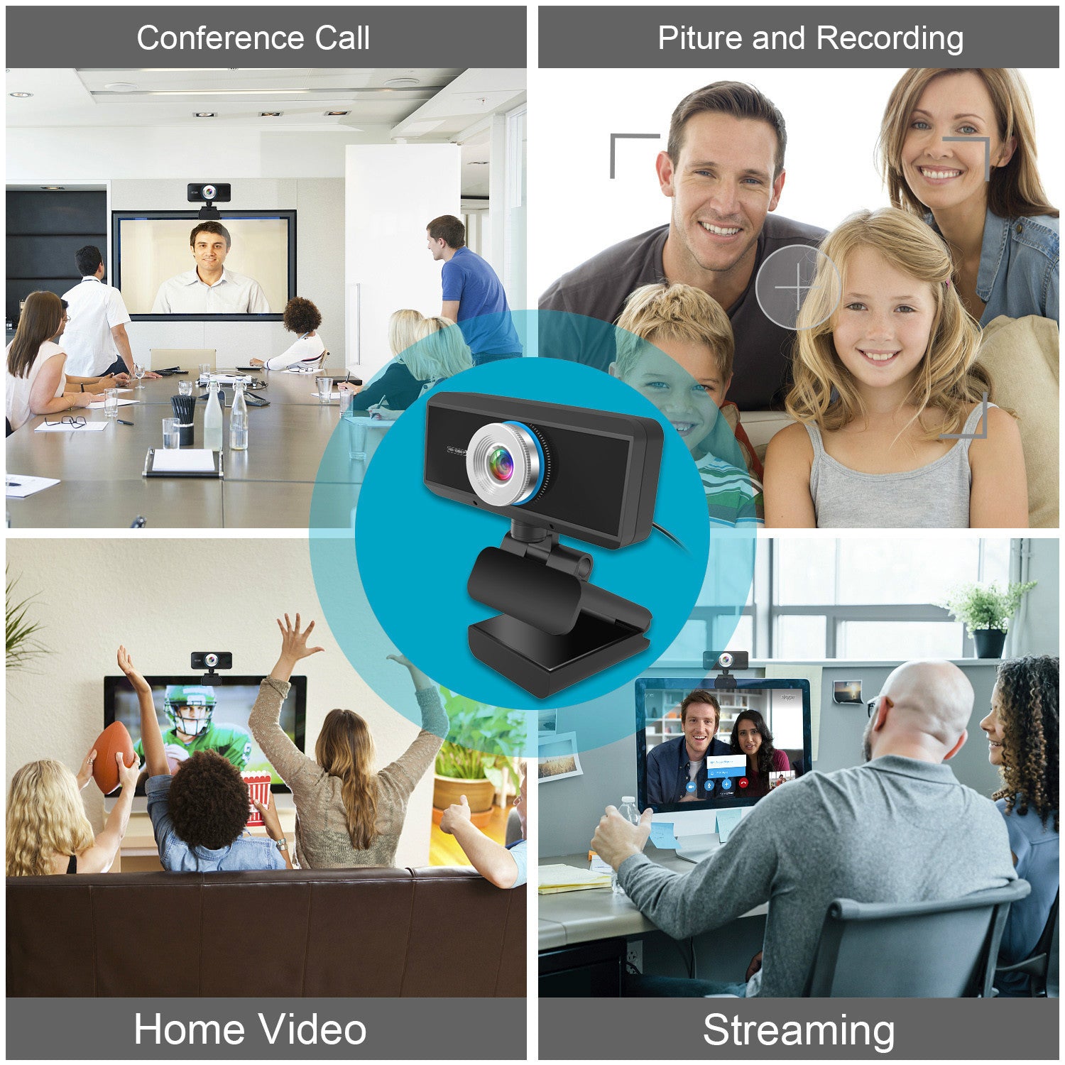 Computer camera 1080P video network video conference USB camera HD WEBCAM eprolo