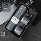 A cup of three-lid thermos cup portable fashion gift box set stainless steel cup eprolo