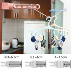 1 pcs Portable Indoor Balcony 5 Hole Clothes Hanging Drying Rack Window Frame Hanger For Coat Towels Home Storage Organizer Tool eprolo