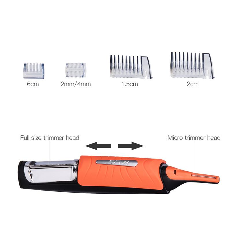 Micro Trimer Hair Cutter Clipper For Men Ear Sideburns Eyebrow with 4 Combs Cleaner Machine Styling Kit eprolo