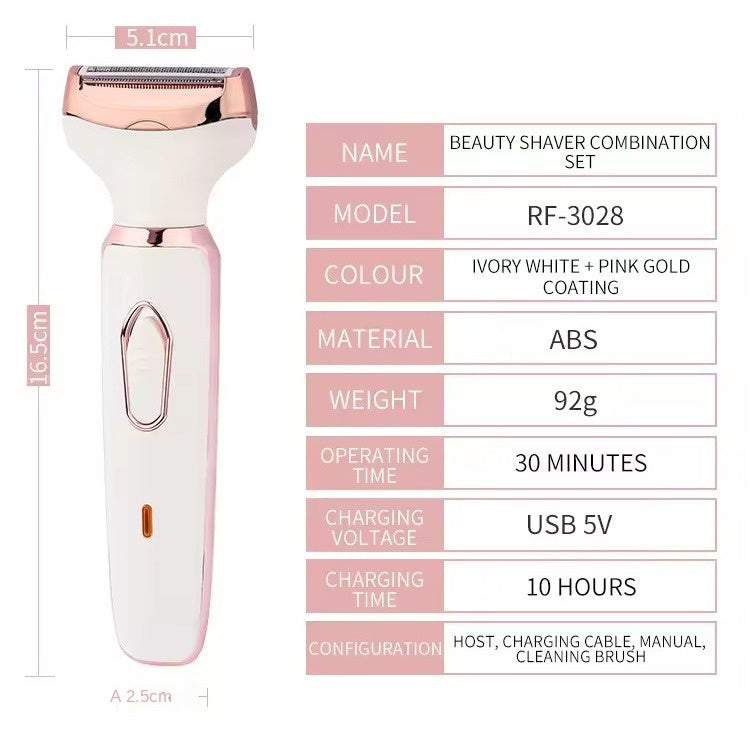 Electric Women's Hair Trimmer for Intimate Care - Multi-Functional Underarm and Pubic Hair Trimmer and Shaver eprolo