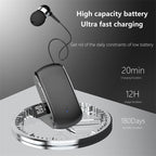 K68 New Collar style Bluetooth Earphones MP3 Earphones Wireless Telescopic Cable Single Ear Card Insertion Recording Earphones eprolo