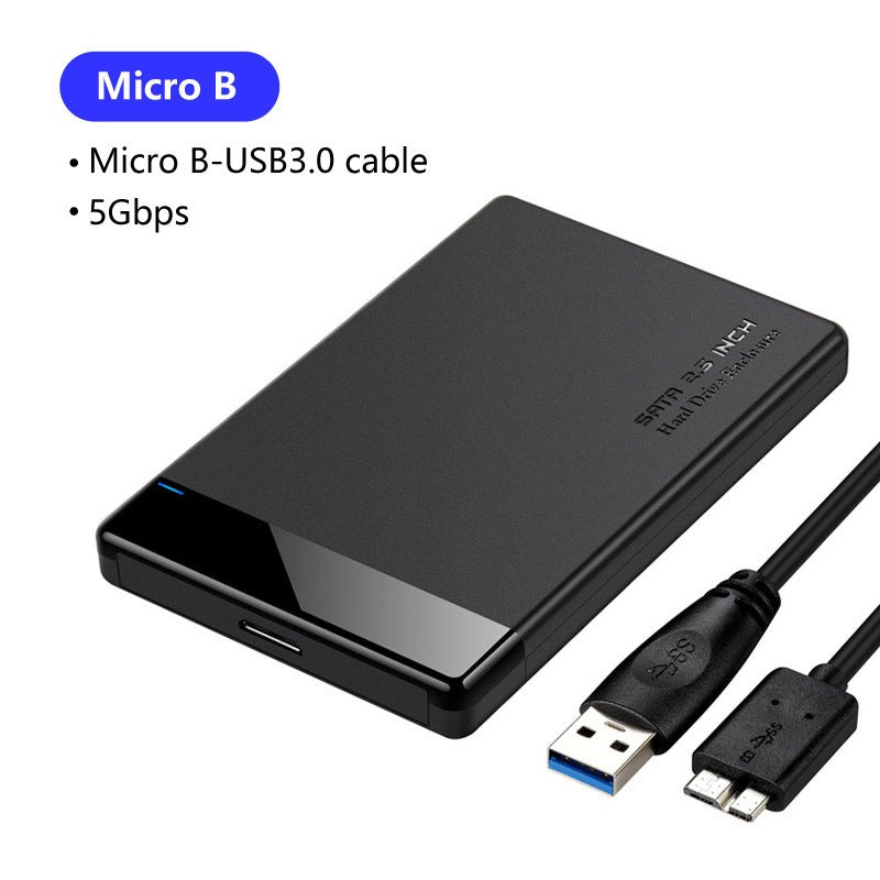 2.5-inch serial hard drive box USB 3.0 SATA notebook solid-state mobile hard drive box supports UASP