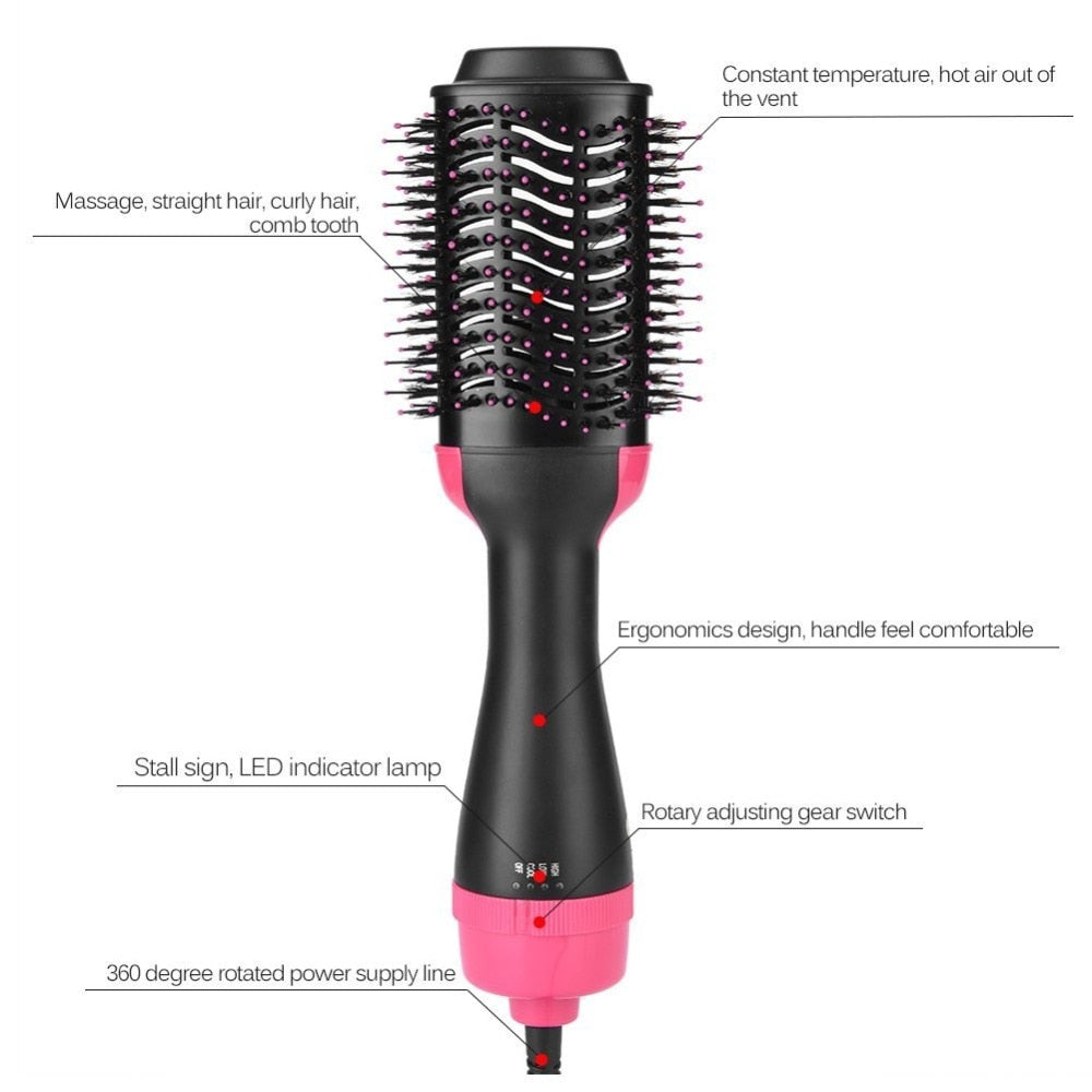 Multifunctional 2 in 1 Hair Dryer Volumizer Rotating Hot Hair Brush eprolo