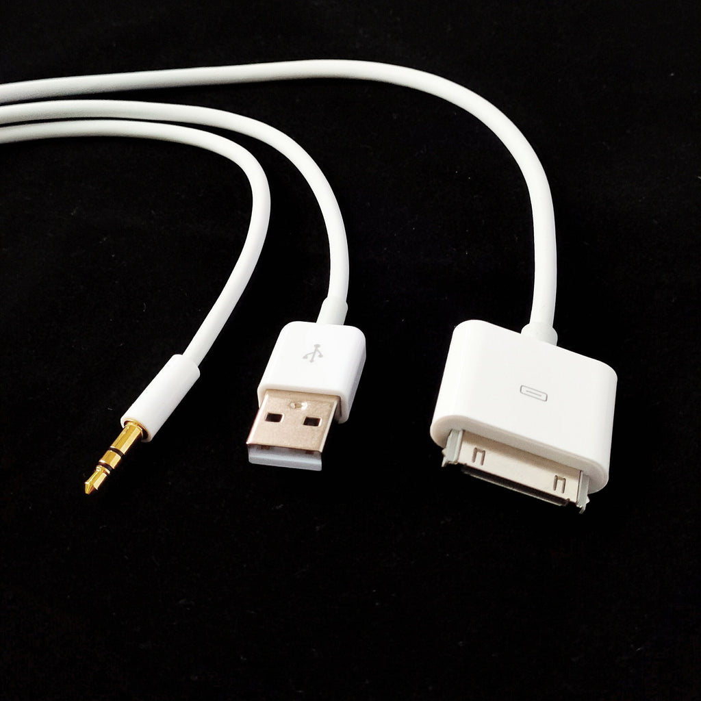 Suitable for iPhone 4S, iPod, AUX car audio cable, phone USB charging data cable, 1.5 meters eprolo