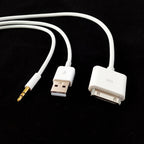 Suitable for iPhone 4S, iPod, AUX car audio cable, phone USB charging data cable, 1.5 meters eprolo