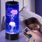 New medium jellyfish lamp USB plug-in colorful LED color changing home atmosphere night light desktop simulation jellyfish lamp eprolo