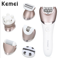 5in1 wet dry women shaver female shaving machine lady trimmer hair removal epilator for face,bikini,body,leg,underarms eprolo
