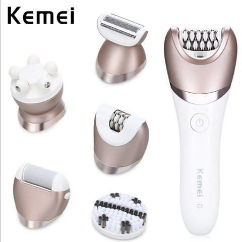 5in1 wet dry women shaver female shaving machine lady trimmer hair removal epilator for face,bikini,body,leg,underarms eprolo
