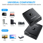 HDMI Switch Two In One Out Supports 4K Bidirectional Screen Divider HDMI Two In One Out Switch 1 Point 2 eprolo