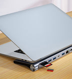 Dual HDMI docking station 12 in 1 high-definition MST USB HUB multi screen display type-c docking station eprolo