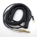 Suitable for Senhai HD6DJ HD8 HD7 HD598 head mounted headphone cable 6.35mm plug spring headphone cable eprolo