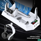 PS5 Slim/PS5 Cooling Stand Optical/Digital Universal Base Multi functional Charging Stand eprolo