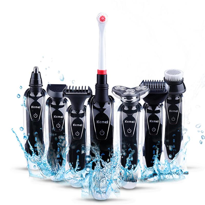 Kemei 7 in 1 Men's 3D Electric Shaver 3 in 1 Beard Trimmer Rechargeable Razor for Men Shaving eprolo