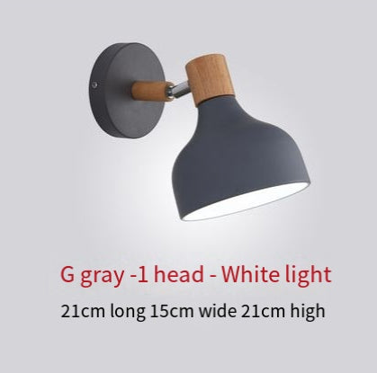 Wooden bedroom bedside wall lamp simple and creative corridor wall lamp corridor restaurant wall lamp eprolo