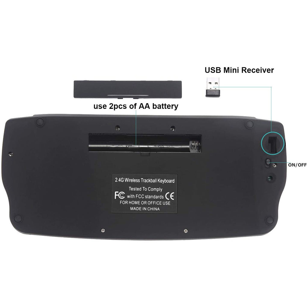 Air Flying Mouse Wireless Track Ball Keyboard Mini 2.4G Wireless Key Mouse 2-in-1 Mouse Keyboard Set eprolo