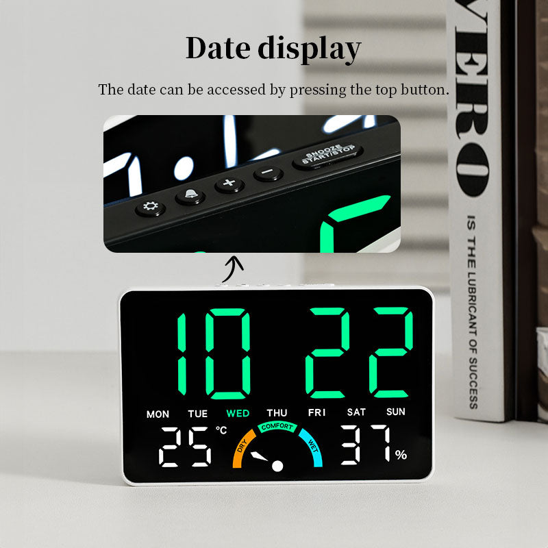 Digital Alarm Clock with Temperature & Humidity Display, Dual Alarm, Snooze eprolo