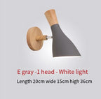 Wooden bedroom bedside wall lamp simple and creative corridor wall lamp corridor restaurant wall lamp eprolo