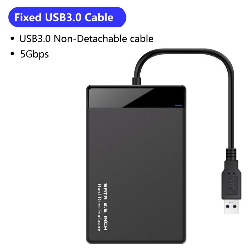 2.5-inch serial hard drive box USB 3.0 SATA notebook solid-state mobile hard drive box supports UASP