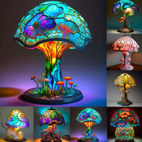 Magic Illusion Mushroom Lamp Decoration Decoration Decoration Home USB Connection Light Bulb Design Mushroom Dark Decoration eprolo