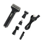 New Men's 4 in 1 Electric Razor Nose Hair Sideburns Knife Trimmer Eyebrow Grooming Set Compound eprolo