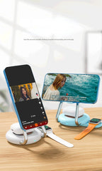 3 IN 1 Desk Magnet Stand 15W Fast Wireless Charger For Apple Watch iPhone 14 13 12 11 Pro Max 13 12 Mini Samsung S23 S22 Qi Base